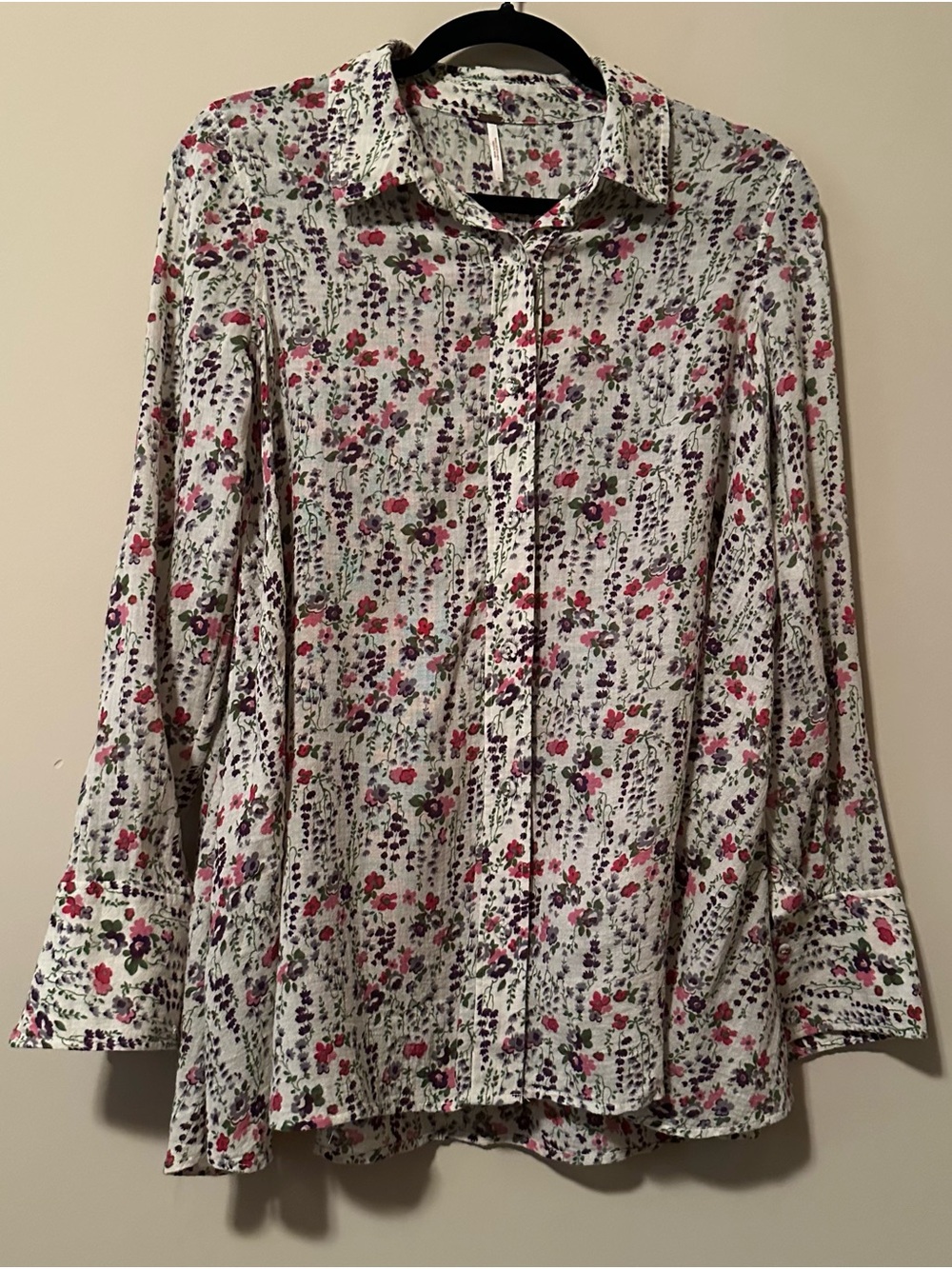 Free People Floral Button-Down